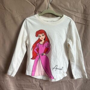 Hanna Andersson Cream Ariel Long Sleeve Tee